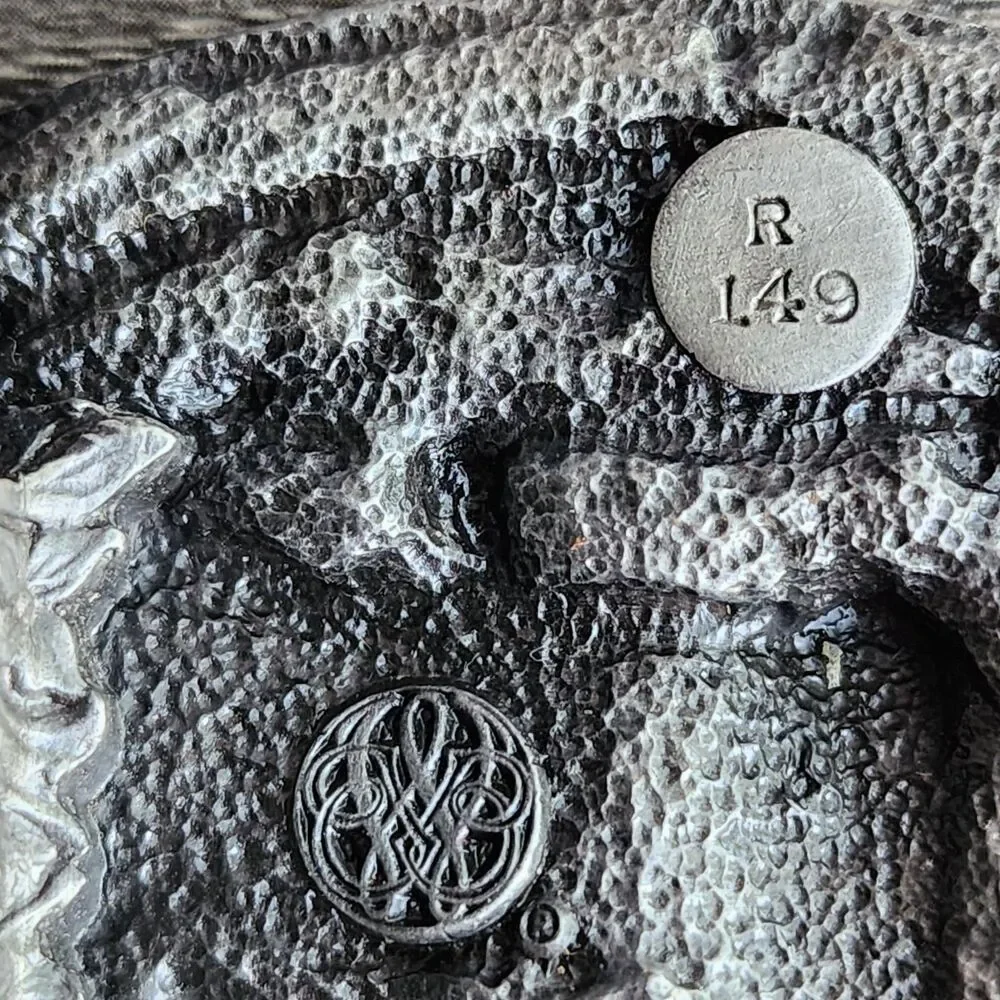 Vintage 1984 Bergamot Brass Works Belt Buckle Red Barn Farm Horse Plowing R-149